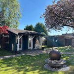 The fountain in the garden at Four Ways