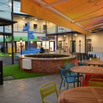 The plaza at Woodside Care Village