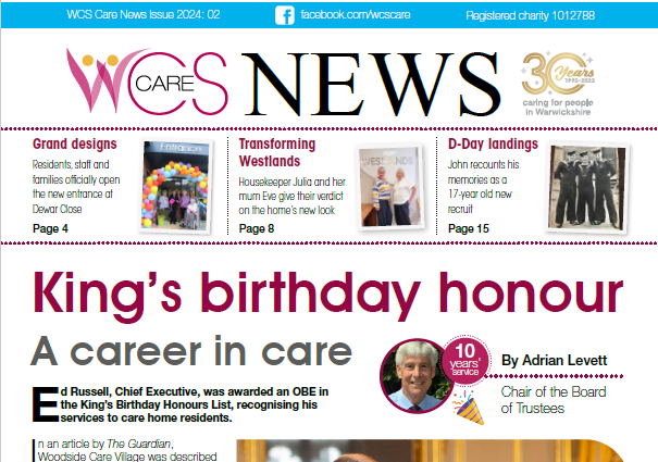 Front cover of December 2024 newsletter, cropped for website